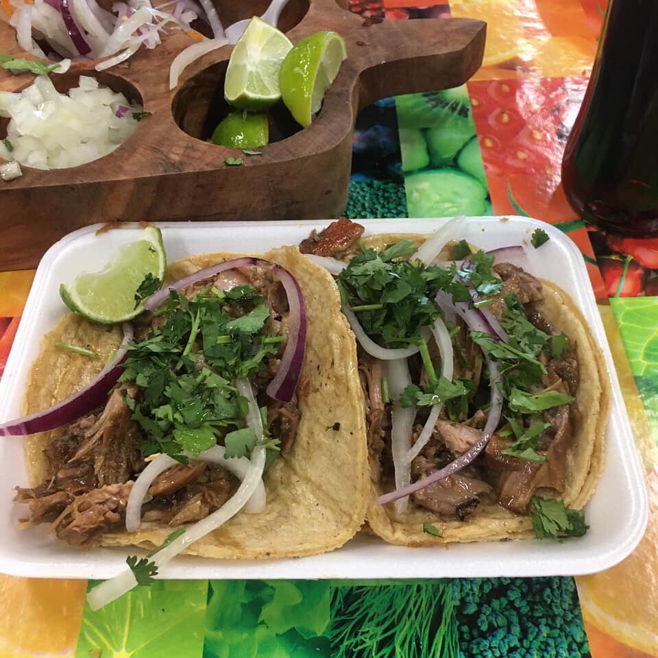 Mexican restaurant interior with a relaxed, unadorned look.